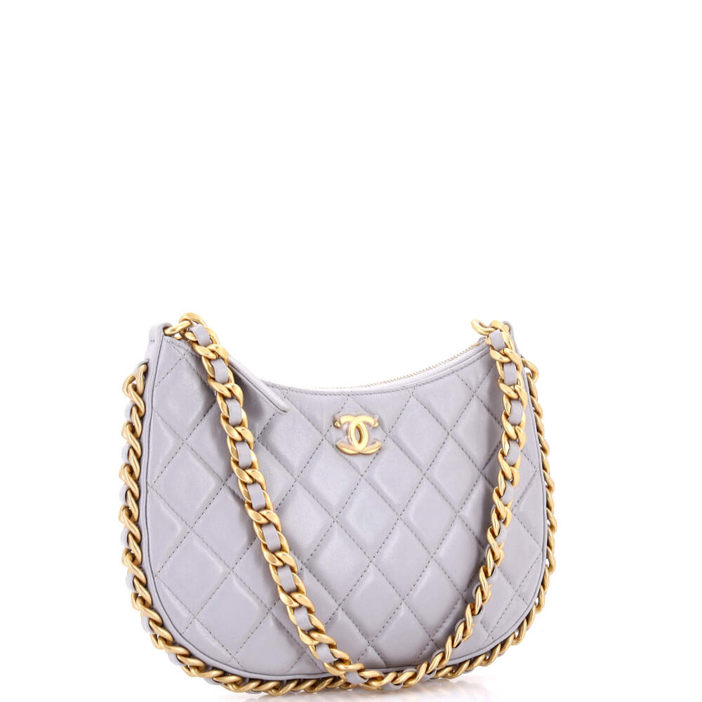 Chanel Cc Chain Around Hobo Quilted #244505C49B - Picture 2 of 6